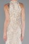 Beige Abendkleid Lang ABU4791