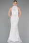 Weiß Abendkleid Lang ABU4791