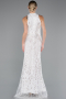 Weiß Abendkleid Lang ABU4791