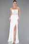 Weiß Abendkleid Lang ABU5001