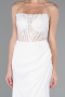 Weiß Abendkleid Lang ABU5001
