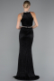 Abendkleid Lang Schwarz ABU4324