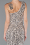 Partykleid Midi Schuppig Beige ABK2377