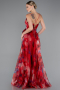 Abendkleid Lang Rot ABU5053