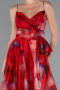 Abendkleid Lang Rot ABU5053