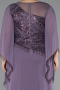 Abendkleid in Übergröße Lang Chiffon Lavendel ABU5093