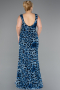 Abendkleid in Übergröße Lang Blau ABU5018