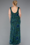 Abendkleid in Übergröße Lang Grün ABU5018