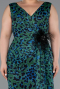 Abendkleid in Übergröße Lang Grün ABU5018
