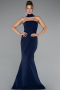 Abendkleid Lang Marineblau ABU5097