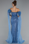 Abendkleid Lang Indigo ABU5100
