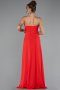 Abschlusskleid Lang Chiffon Rot ABU5108