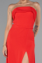 Abschlusskleid Lang Chiffon Rot ABU5108