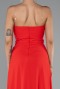 Abschlusskleid Lang Chiffon Rot ABU5108