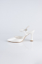 Party-Schuhe Leder Weiß MJD5150