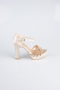 Gold Plateauschuhe Satin MJS3409