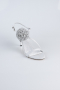 Party-Schuhe Satin Silber AB1144