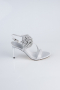 Party-Schuhe Satin Silber AB1144