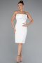 Partykleid Kurz Weiß ABK2362