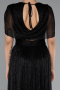 Schwarz Abendkleid Lang ABU5098
