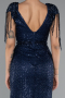 Abendkleid Lang Marineblau ABU5132