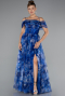 Abendkleid Lang Sächsischblau ABU5133