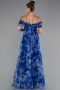 Abendkleid Lang Sächsischblau ABU5133