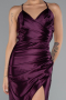 Kirschrot Abschlusskleid Satin Lang ABU2800