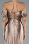 Nerzbraun Abendkleid Lang ABU3611