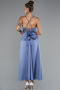 Partykleid Midi Satin Indigo ABK1586
