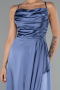 Partykleid Midi Satin Indigo ABK1586