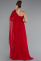 Standesamtkleid Lang Chiffon Rot ABU5144