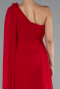 Standesamtkleid Lang Chiffon Rot ABU5144