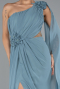 Standesamtkleid Lang Chiffon Minzgrün ABU5144