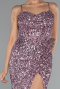 Puder Abendkleid Schuppig Lang ABU4842
