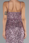 Puder Abendkleid Schuppig Lang ABU4842