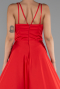 Abschlusskleid Lang Satin Rot ABU5146