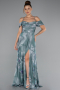 Abendkleid Lang Minzgrün ABU5148