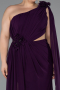 Kleider in Großen Größen Lang Chiffon Violette ABU5145