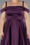 Violette Verlobungskleid In Übergröße Satin Lang ABU4207