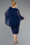 Partykleid in Übergröße Midi Marineblau ABK2383