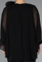 Partykleid in Übergröße Midi Schwarz ABK2383