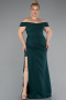 Abendkleid in Übergröße Lang Smaragdgrün ABU5156
