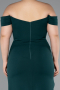 Abendkleid in Übergröße Lang Smaragdgrün ABU5156