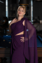 Kleider in Großen Größen Lang Chiffon Violette ABU5145