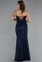 Abendkleid Lang Marineblau ABU5166