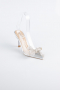 Party-Schuhe Leder Silber AB1145