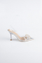 Party-Schuhe Leder Silber AB1145