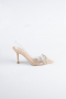 Party-Schuhe Leder Hautfarben AB1145