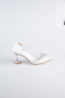 Stiletto Lackleder Weiß ABR1055